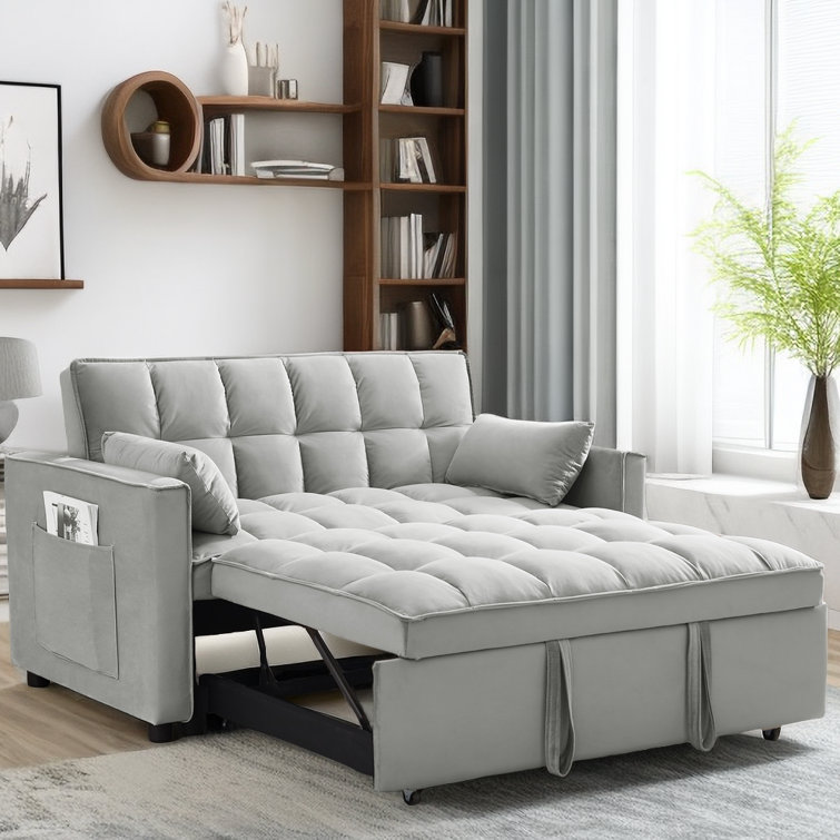 Fold out sleeper outlet loveseat